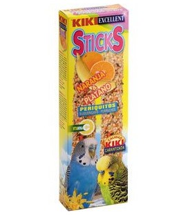 KIKI BARRITAS PERIQUITOS NARANJA PLÁTANO 2UDS