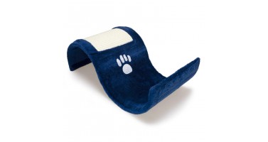 RASCADOR AZUL EN FORMA DE OLA - 50 x 29 x 18 cm